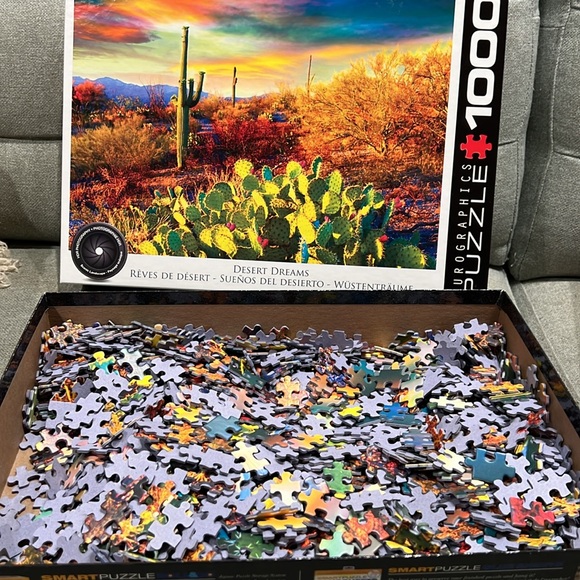 ⚫️2/$12⚫️Eurographics Desert Dreams 1000-Piece Puzzle - Picture 3 of 3